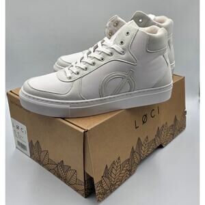 Loci Legend Origin Eleven High-Top Sneaker in White and Natural Size 38/W7